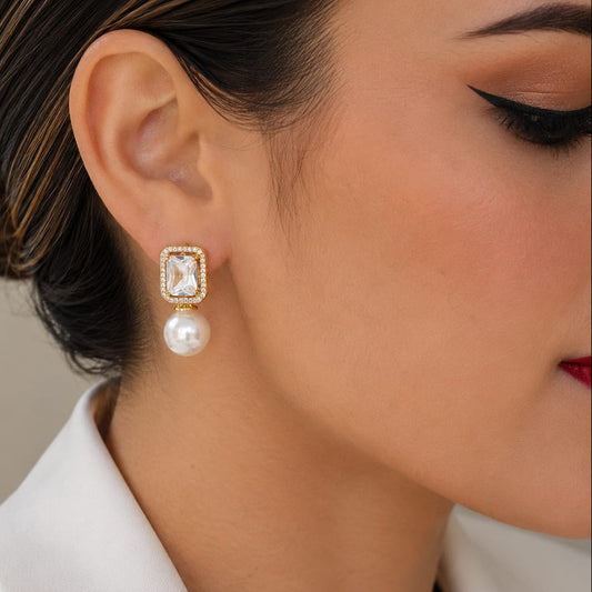 Aretes Perla Royale